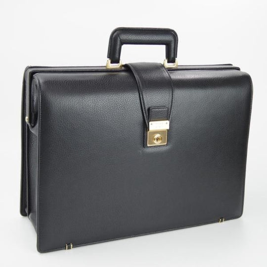 美品★(英)ダックス/DAKS【★ダレスバッグ】メンズ ビジネス バッグ/レザー/黒/ブリーフケース★N5337