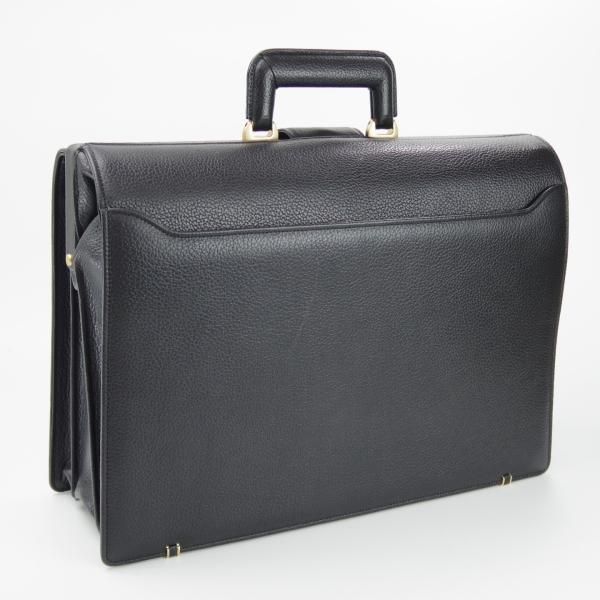 美品★(英)ダックス/DAKS【★ダレスバッグ】メンズ ビジネス バッグ/レザー/黒/ブリーフケース★N5337