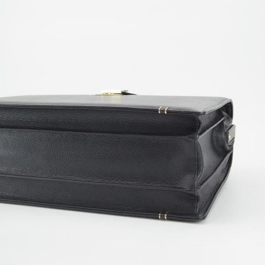 美品★(英)ダックス/DAKS【★ダレスバッグ】メンズ ビジネス バッグ/レザー/黒/ブリーフケース★N5337