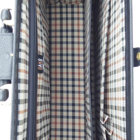 美品★(英)ダックス/DAKS【★ダレスバッグ】メンズ ビジネス バッグ/レザー/黒/ブリーフケース★N5337