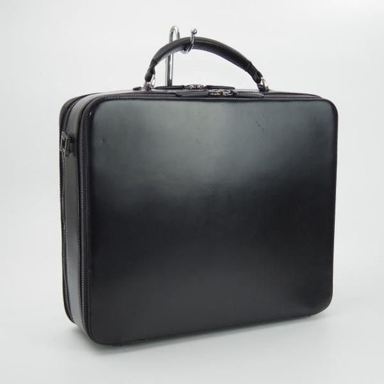 極上★(英)ダンヒル/dunhill【★ブリーフケース】メンズ ビジネス バッグ/レザー/黒★N5338