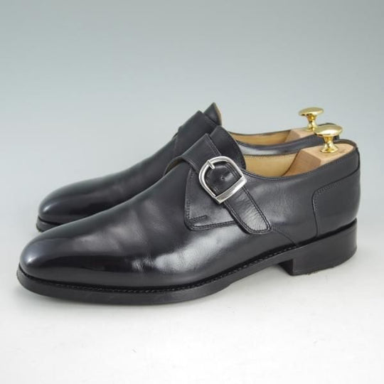 極上★(ベルギー)AMBIORIX/アンビオリクス SIZE 7【貴重★ベルギー王室御用達】モンクストラップ/カーフ/黒/メンズ★d663