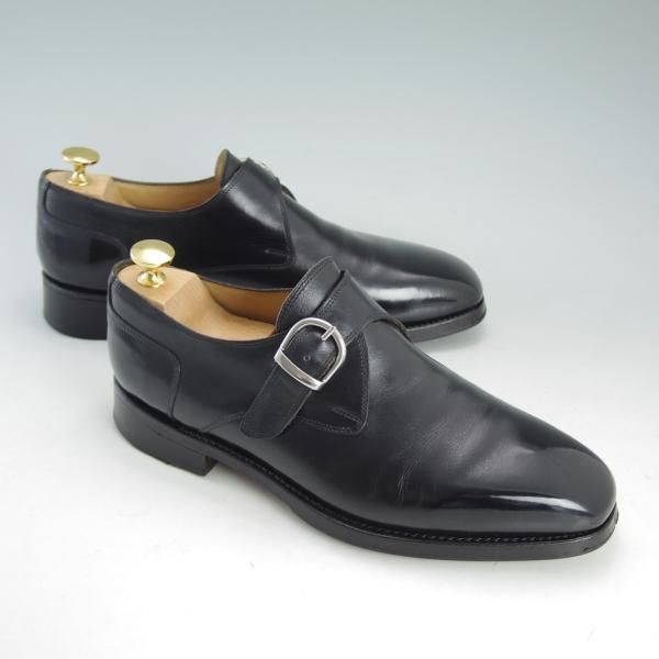 極上★(ベルギー)AMBIORIX/アンビオリクス SIZE 7【貴重★ベルギー王室御用達】モンクストラップ/カーフ/黒/メンズ★d663