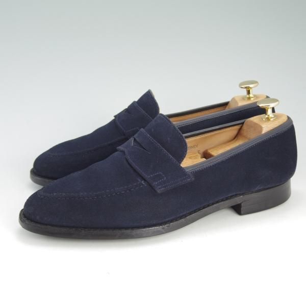 極上★クロケット&ジョーンズ 6E【ダイナイトソール仕様★シドニー/SYDNEY】341ラスト/スエード/コインローファー/Crockett&Jones★d664