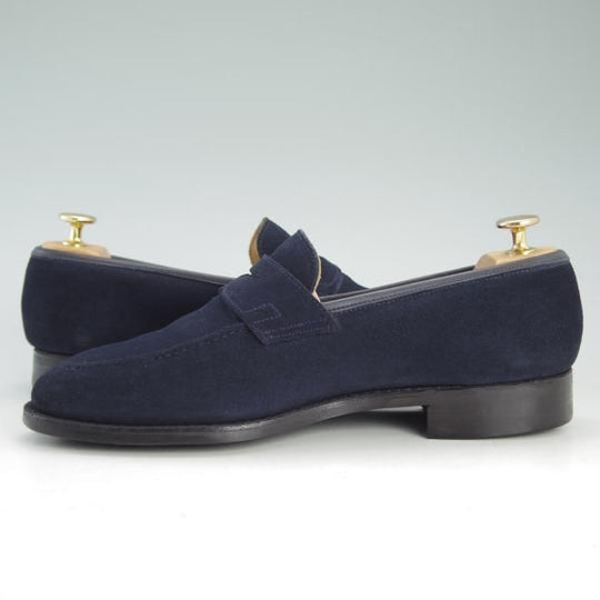 極上★クロケット&ジョーンズ 6E【ダイナイトソール仕様★シドニー/SYDNEY】341ラスト/スエード/コインローファー/Crockett&Jones★d664