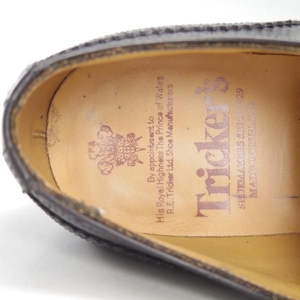 美品★トリッカーズ SIZE 7【貴重★ドレスライン/NORFLK/6463】フルブローグ/カーフ/黒/メンズ/5067-1/短靴/Tricker's★d665