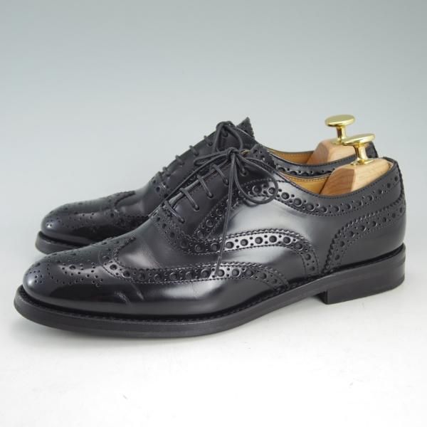 極上★チャーチ(レディース) SIZE 36【定価￥87,480-★バーウッド/BURWOOD WG】ポリッシュドバインダーカーフ/黒/Church's★d666