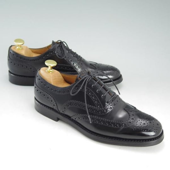 極上★チャーチ(レディース) SIZE 36【定価￥87,480-★バーウッド/BURWOOD WG】ポリッシュドバインダーカーフ/黒/Church's★d666