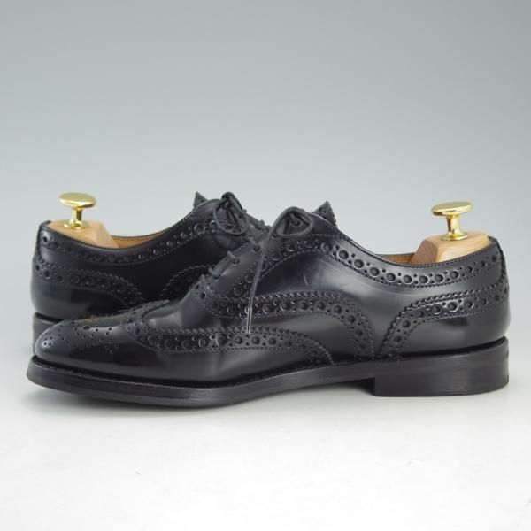 極上★チャーチ(レディース) SIZE 36【定価￥87,480-★バーウッド/BURWOOD WG】ポリッシュドバインダーカーフ/黒/Church's★d666