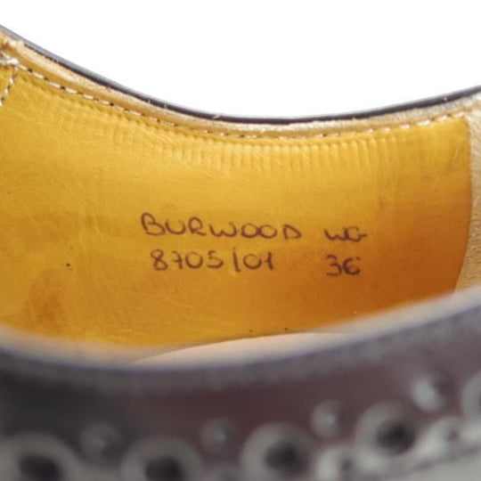 極上★チャーチ(レディース) SIZE 36【定価￥87,480-★バーウッド/BURWOOD WG】ポリッシュドバインダーカーフ/黒/Church's★d666