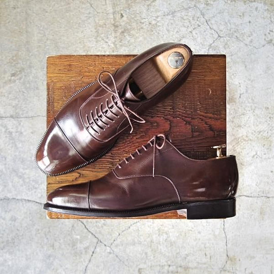 極上★(伊)エンツォ・ボナフェ SIZE 39.5【ハンドソーンウェルテッド製法/九分仕立て★BEAMS別注】茶/ビームス/Enzo Bonafe★d667