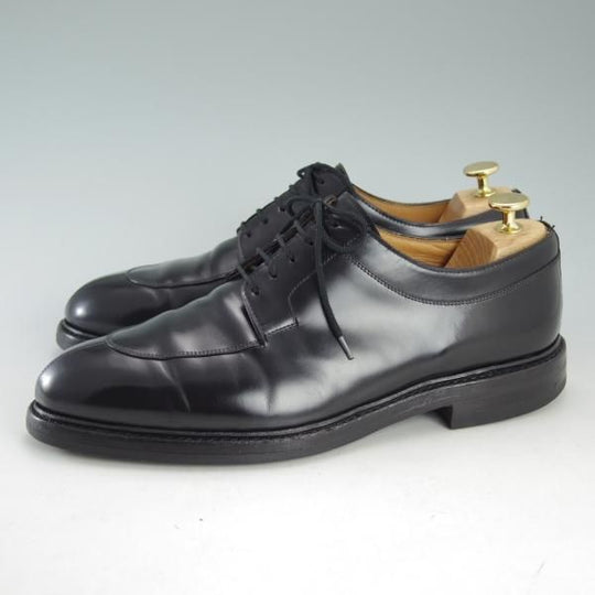 美品★クロケット&ジョーンズ 8.5E【ダイナイトソール仕様★SHELTON/325ラスト】Uチップ/キャバレリーカーフ/黒/Crockett&Jones★d669