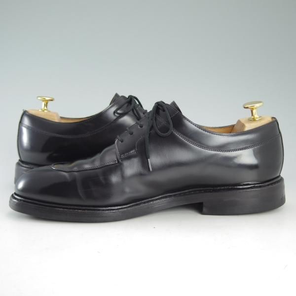 美品★クロケット&ジョーンズ 8.5E【ダイナイトソール仕様★SHELTON/325ラスト】Uチップ/キャバレリーカーフ/黒/Crockett&Jones★d669