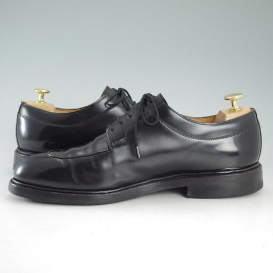 美品★クロケット&ジョーンズ 8.5E【ダイナイトソール仕様★SHELTON/325ラスト】Uチップ/キャバレリーカーフ/黒/Crockett&Jones★d669