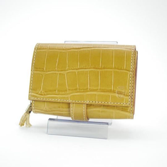 未使用★フェリージ/Felisi【★二つ折り財布/3500/SA/コロコロ】エンボスレザー/本革/レザー/ライトブラウン/薄茶/メンズ&レディース兼★d671