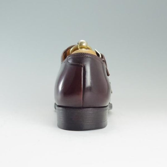 極上★(伊)エンツォ・ボナフェ UK5.5程度【定価￥178,200-★コードバン仕様】ダブルモンク/EB-02C/赤茶/メンズ/Enzo Bonafe★d679