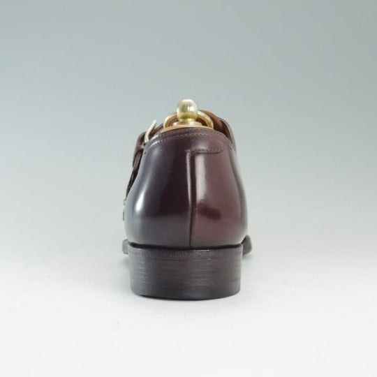 極上★(伊)エンツォ・ボナフェ UK5.5程度【定価￥178,200-★コードバン仕様】ダブルモンク/EB-02C/赤茶/メンズ/Enzo Bonafe★d679