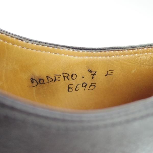 極上★ジョンロブ 7E【高額★ノルベジェーゼ製法/旧ボノーラ製/DODERO】Uチップ/黒/メンズ/BONORA/JOHN LOBB★d682