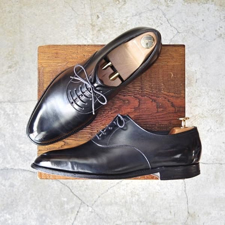 ★ジョンロブ 7.5E【定価￥248,400-★プレステージライン/GARNIER/ガルニエ/8695ラスト】プレーントゥ/カーフ/黒/メンズ/JOHN LOBB★d683