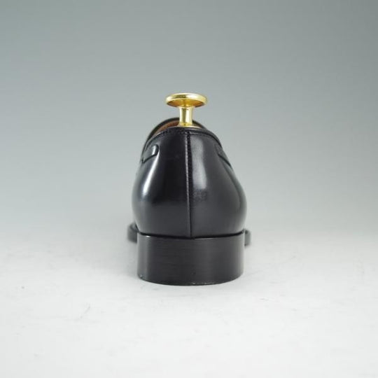 極美品★(伊)エルメネジルド・ゼニア(レディース) SIZE 36【★タッセルローファー】カーフ/黒/Ermenegildo Zegna★d684