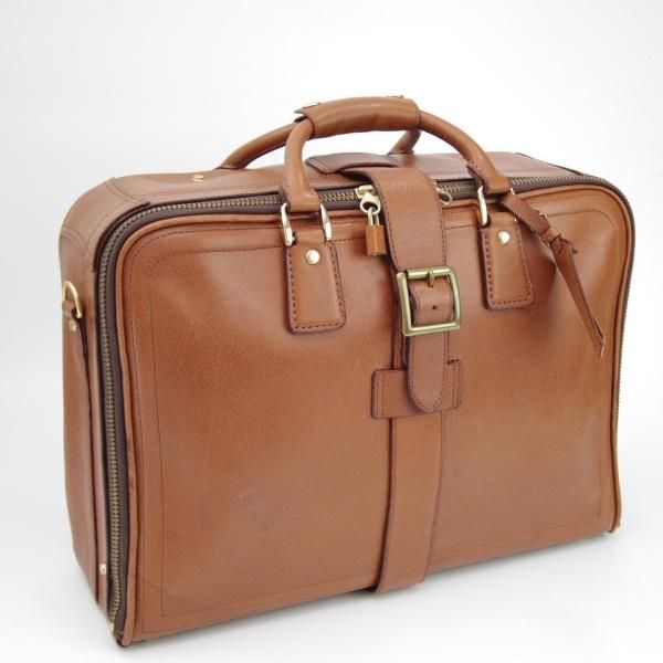 極上☆銀座タニザワ/TANIZAWA【貴重☆オーバーナイトバッグ】茶