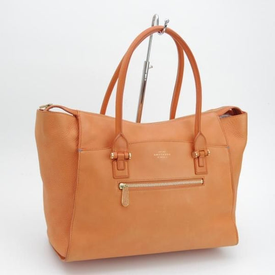 美品★(英)スマイソン/SMYTHSON【定価10万円以上★トートバッグ/ハンドバッグ/オレンジ】レディース/レザートート/バッグ★N5349