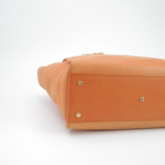 美品★(英)スマイソン/SMYTHSON【定価10万円以上★トートバッグ/ハンドバッグ/オレンジ】レディース/レザートート/バッグ★N5349
