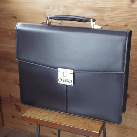 極美品★(伊)サルヴァトーレ・フェラガモ/Ferragamo【★レザー ブリーフケース】濃茶/メンズ ビジネス バッグ/Salvatore★N5350
