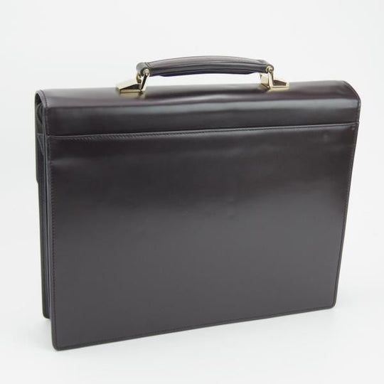 極美品★(伊)サルヴァトーレ・フェラガモ/Ferragamo【★レザー ブリーフケース】濃茶/メンズ ビジネス バッグ/Salvatore★N5350