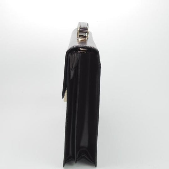 極美品★(伊)サルヴァトーレ・フェラガモ/Ferragamo【★レザー ブリーフケース】濃茶/メンズ ビジネス バッグ/Salvatore★N5350