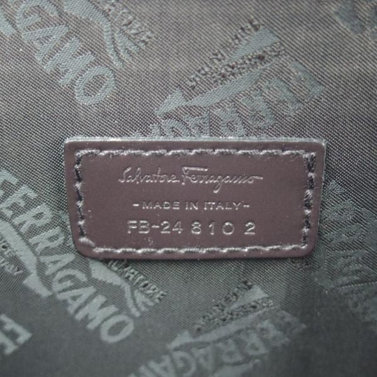 極美品★(伊)サルヴァトーレ・フェラガモ/Ferragamo【★レザー ブリーフケース】濃茶/メンズ ビジネス バッグ/Salvatore★N5350