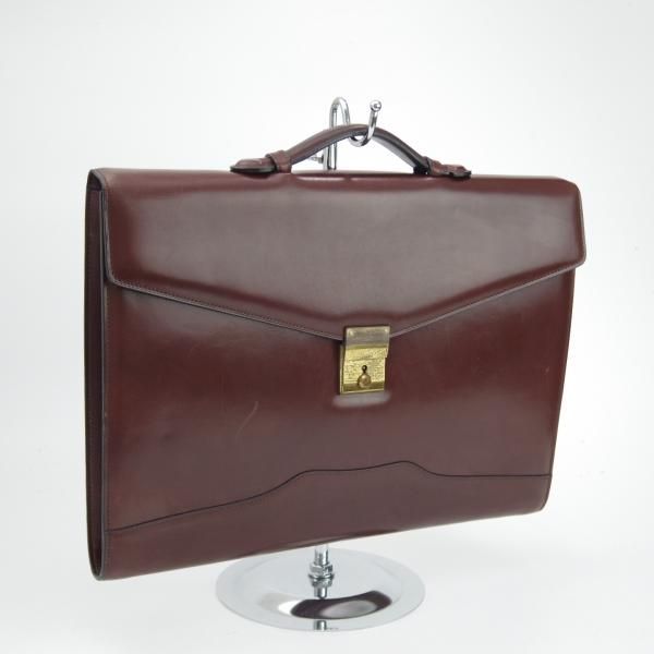 極上☆(伊)タニノクリスチー【貴重☆レザー/ブリーフケース】赤茶
