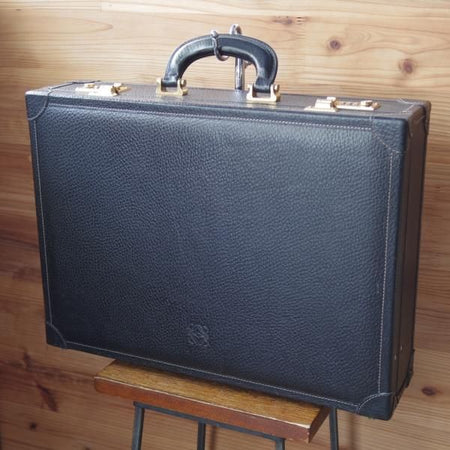 ★(スペイン)LOEWE/ロエベ【イタリア製★レザー/アタッシュケース/黒】メンズ ビジネス バッグ★N5353