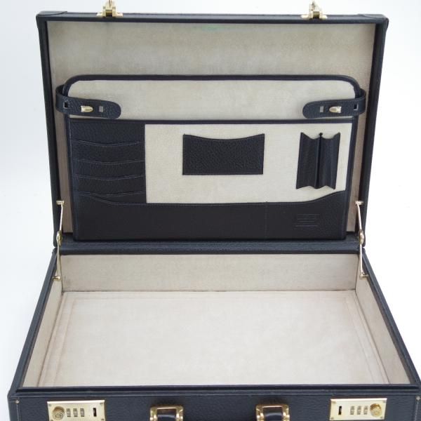 ★(スペイン)LOEWE/ロエベ【イタリア製★レザー/アタッシュケース/黒】メンズ ビジネス バッグ★N5353