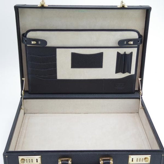 ★(スペイン)LOEWE/ロエベ【イタリア製★レザー/アタッシュケース/黒】メンズ ビジネス バッグ★N5353