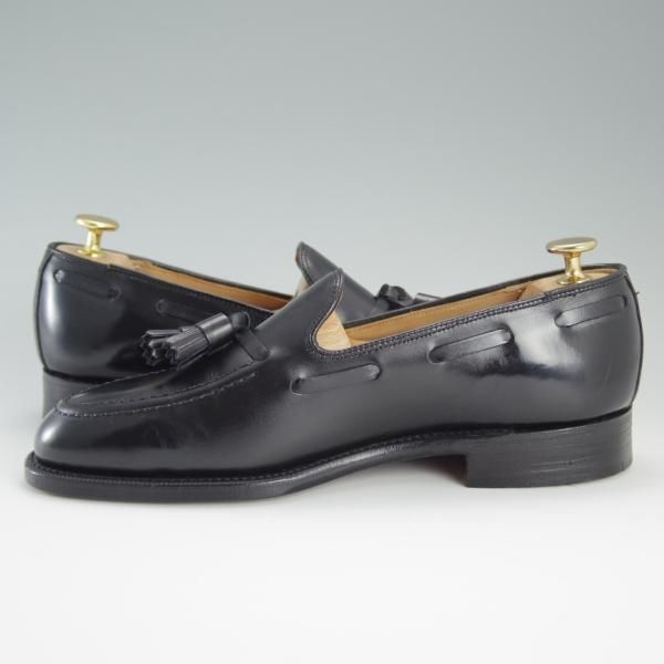 極美品★(英)チーニー 6F【高額★(英)ALFRED DUNHILL別注/ダンヒル】SEBASTIAN/1886ラスト/タッセルローファー/黒/メンズ/CHEANEY★d685