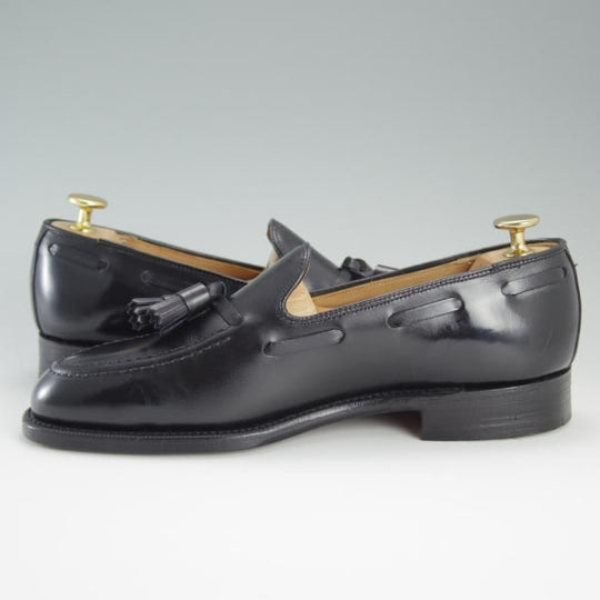 極美品★(英)チーニー 6F【高額★(英)ALFRED DUNHILL別注/ダンヒル】SEBASTIAN/1886ラスト/タッセルローファー/黒/メンズ/CHEANEY★d685