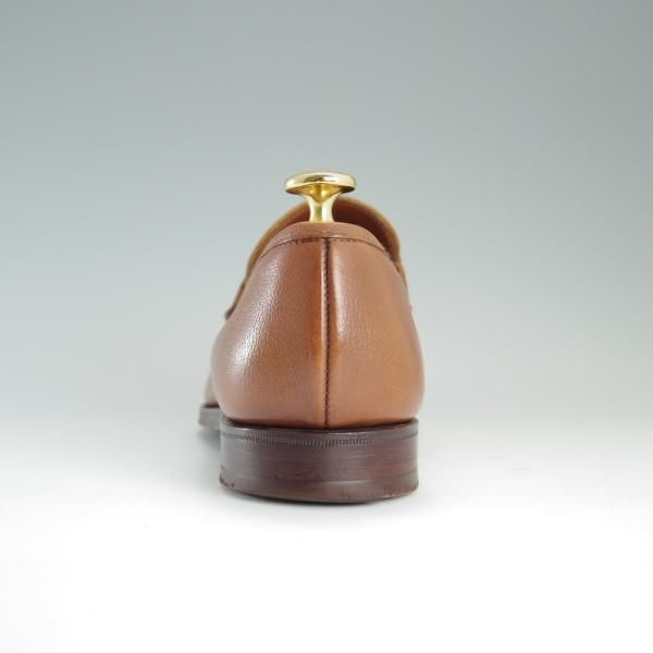 極上★クロケット&ジョーンズ 5E【★ビームスF別注/CAMDEN】366ラスト/コインローファー/茶/メンズ/BEAMS F/Crockett&Jones★d686