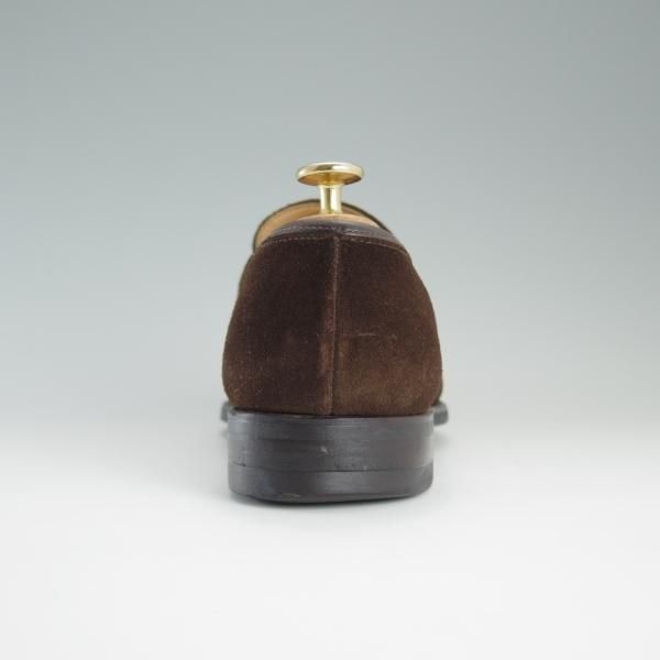 極上★クロケット&ジョーンズ 6E【ダイナイトソール仕様★SYDNEY】341ラスト/コインローファー/スエード/茶/メンズ/Crockett&Jones★d688