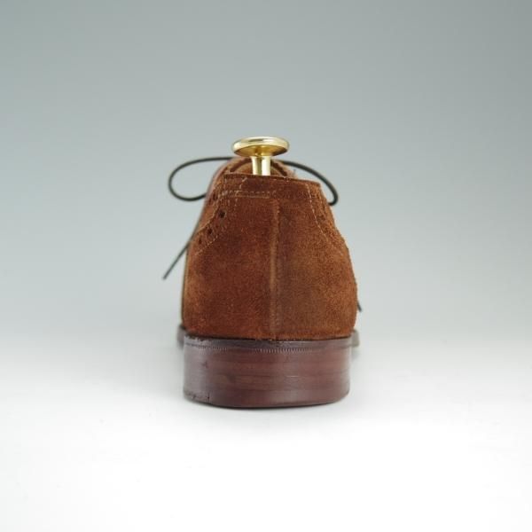 極上★クロケット&ジョーンズ 5.5E【定番★WESTMINSTER/ウエストミンスター】セミブローグ/スエード/茶/メンズ/Crockett&Jones★d689