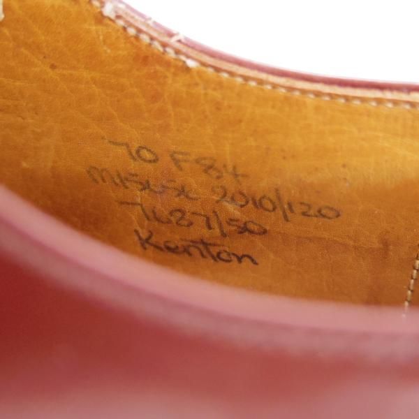 極上★チャーチ 70F/UK7【旧チャーチ★ブックバインダーカーフ/84ラスト】3都市ロゴ/KENTON/セミブローグ/茶/メンズ/Church's★d691