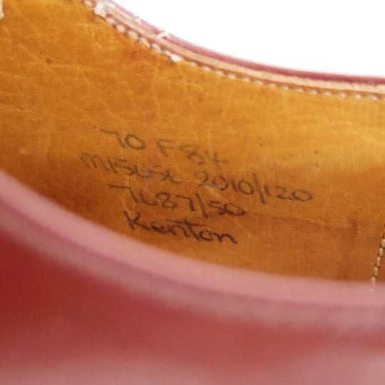 極上★チャーチ 70F/UK7【旧チャーチ★ブックバインダーカーフ/84ラスト】3都市ロゴ/KENTON/セミブローグ/茶/メンズ/Church's★d691