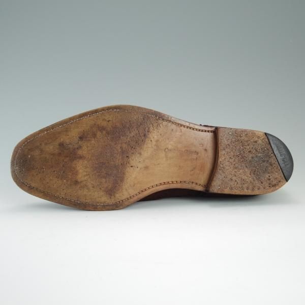 極上★チャーチ 85G/UK8.5【貴重★アンテロープ革/REAL CAPE BUCK/旧チャーチ】73ラスト/3都市ロゴ/フルブローグ/茶/Church's★d692