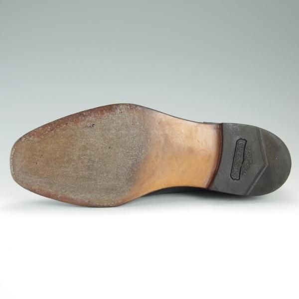 極上★(英)グレンソン 7.5F【★フットマスター/footmaster/セミブローグ】22352-01/セミブローグ/カーフ/黒/メンズ/GRENSON★d693