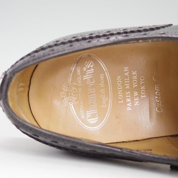 極上★チャーチ 70F/UK7【定価￥95,040-★バーウッド/BURWOOD】81ラスト/ポリッシュドバインダーカーフ/5都市ロゴ/メンズ/Church's★d695