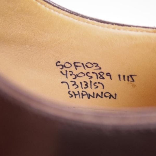 極美品★チャーチ 50F/UK5【定価￥99,360-★シャノン/SHANNON】103ラスト/ポリッシュドバインダーカーフ/5都市ロゴ/濃茶/Church's★d696