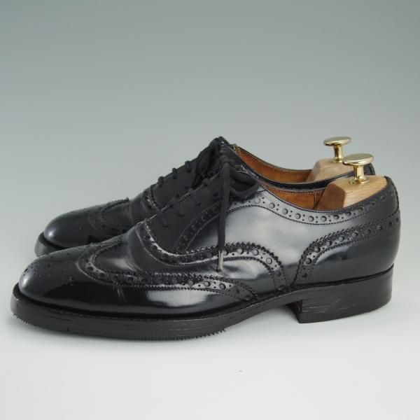 極上★チャーチ 65F/UK6.5【旧チャーチ★BURWOOD/ブックバインダーカーフ】3都市ロゴ/バーウッド/81ラスト/フルブローグ/Church's★d697