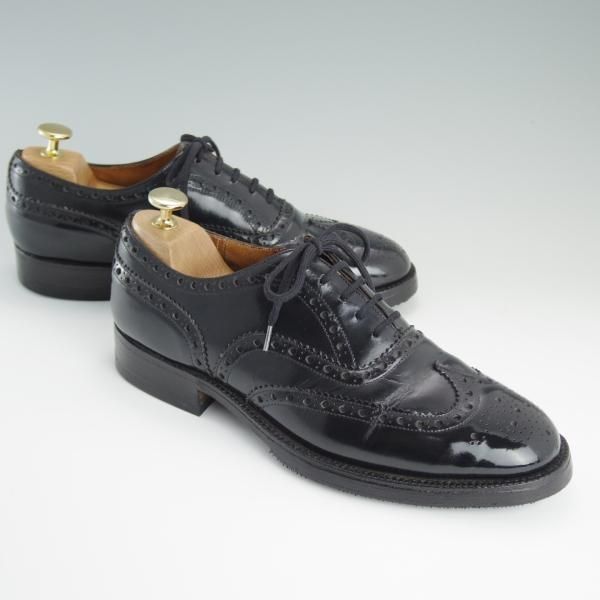 極上★チャーチ 65F/UK6.5【旧チャーチ★BURWOOD/ブックバインダーカーフ】3都市ロゴ/バーウッド/81ラスト/フルブローグ/Church's★d697