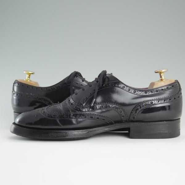 極上★チャーチ 65F/UK6.5【旧チャーチ★BURWOOD/ブックバインダーカーフ】3都市ロゴ/バーウッド/81ラスト/フルブローグ/Church's★d697