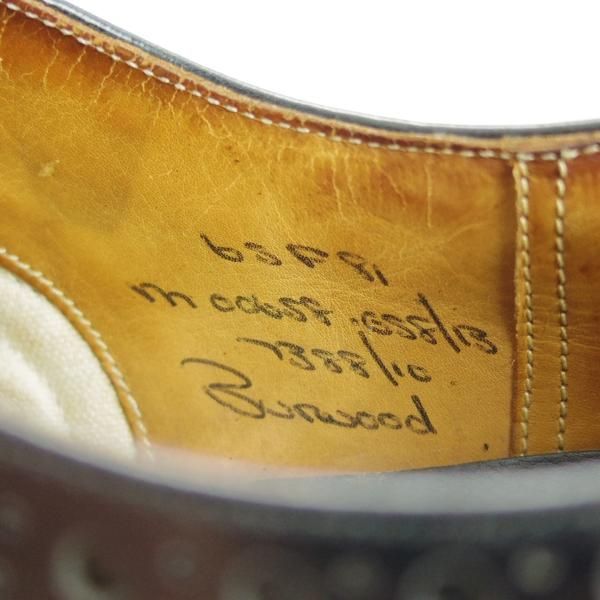 極上★チャーチ 65F/UK6.5【旧チャーチ★BURWOOD/ブックバインダーカーフ】3都市ロゴ/バーウッド/81ラスト/フルブローグ/Church's★d697